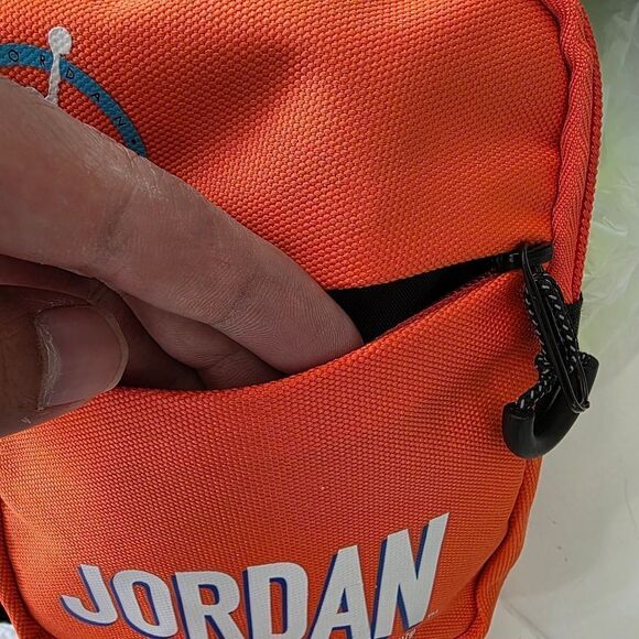 Air Jordan OG MVP Hip Bag Fanny Pack Orange Black Zippers Buckle Retro Brand New - Picture 11 of 14